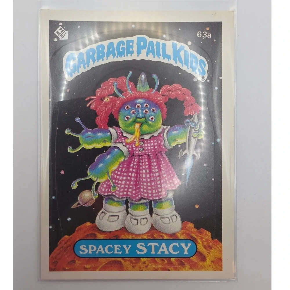 Topps Garbage Pail Kids OS2 Spacey Stacy 63a Fair 1985 Series 2 Card